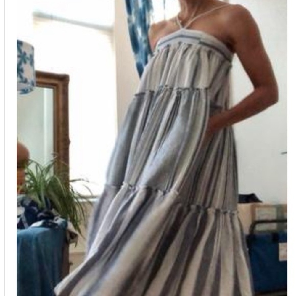 J. Crew | NWT Striped Linen Sun Dress